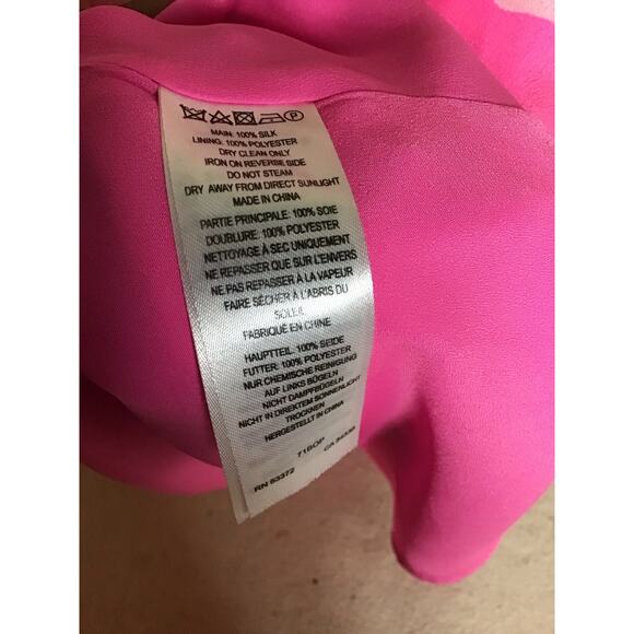 French Connection Women 100% Silk Floral Sleeveless Maxi Dress Sz. 2 Pink EUC - Picture 9 of 12